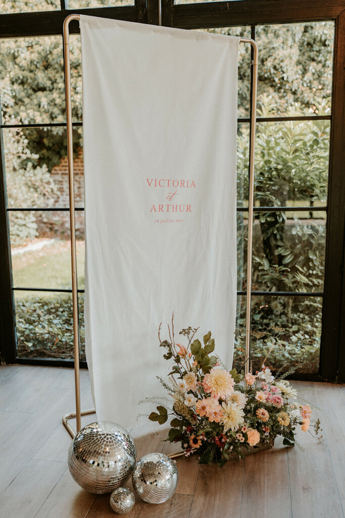 panneau de bienvenue mariage