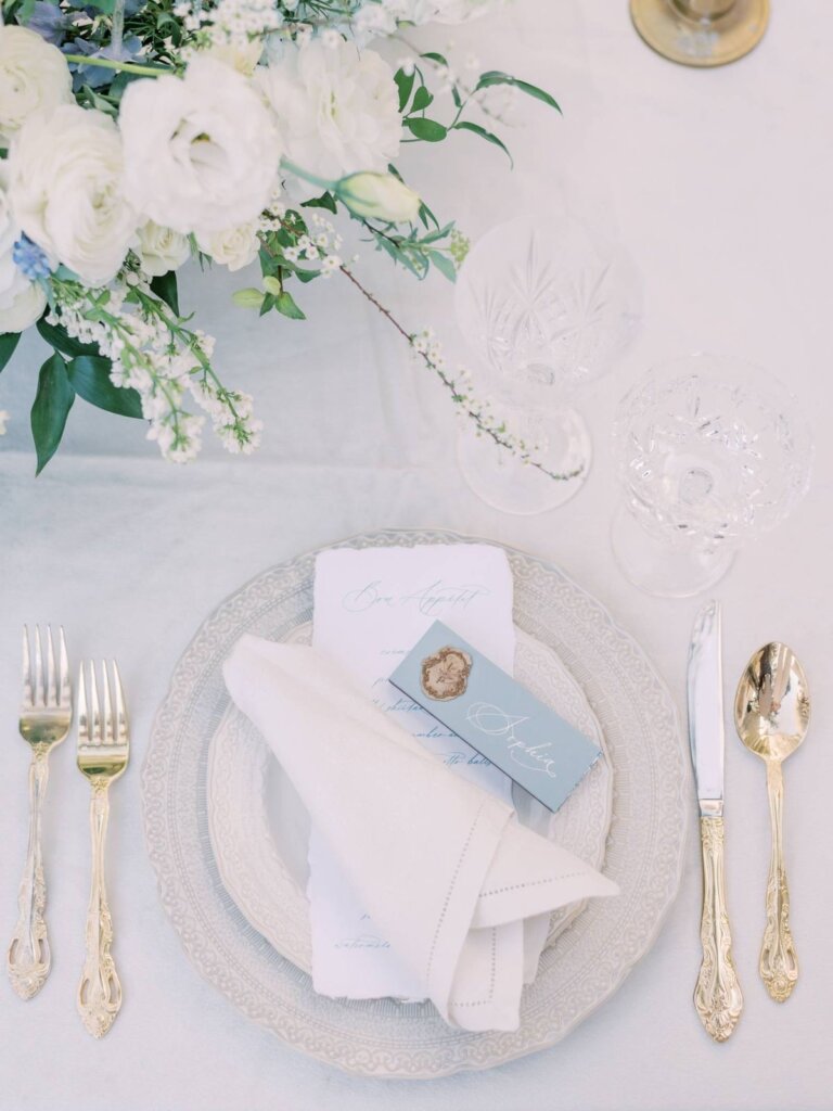 vaisselle mariage chic