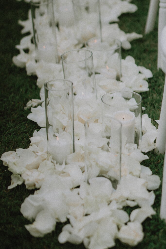 décoration allée de cérémonie laïque